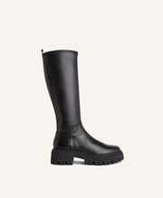 Flint Knee High Combat Boot - Boots Long | Womens Shoes - Mi Piaci