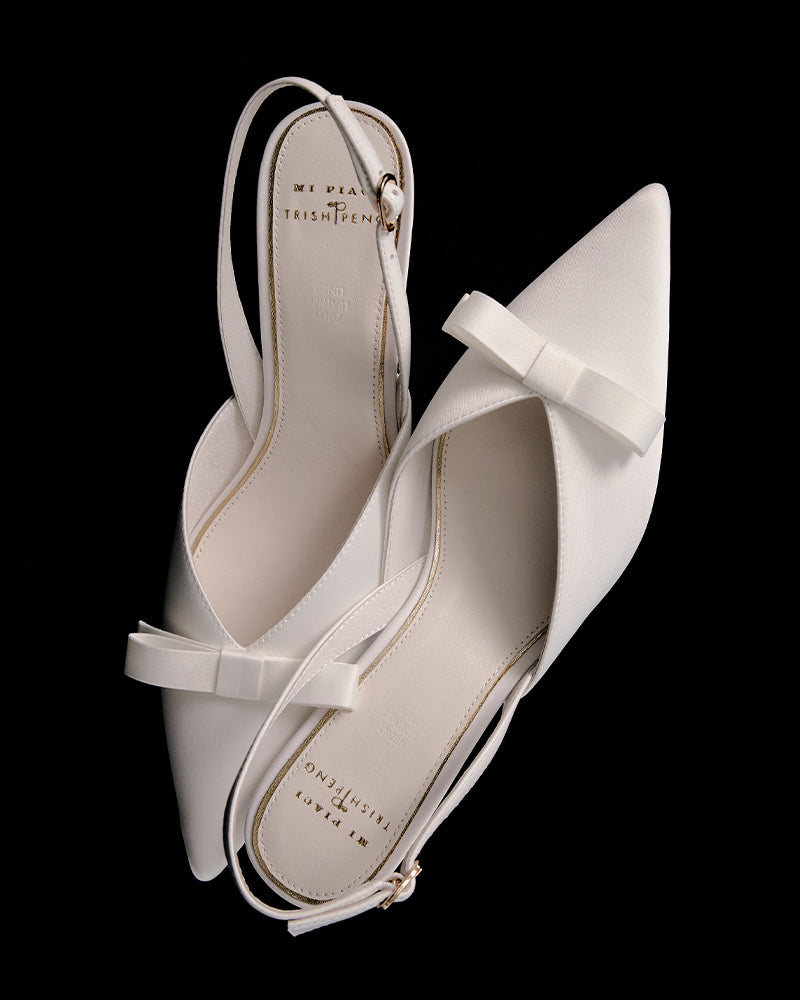 Gisele Slingback Bridal Heel - Heels | Womens Shoes - Mi Piaci