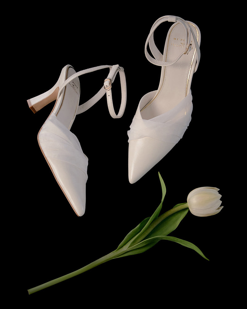 Selene Slingback Bridal Heel - Heels | Womens Shoes - Mi Piaci