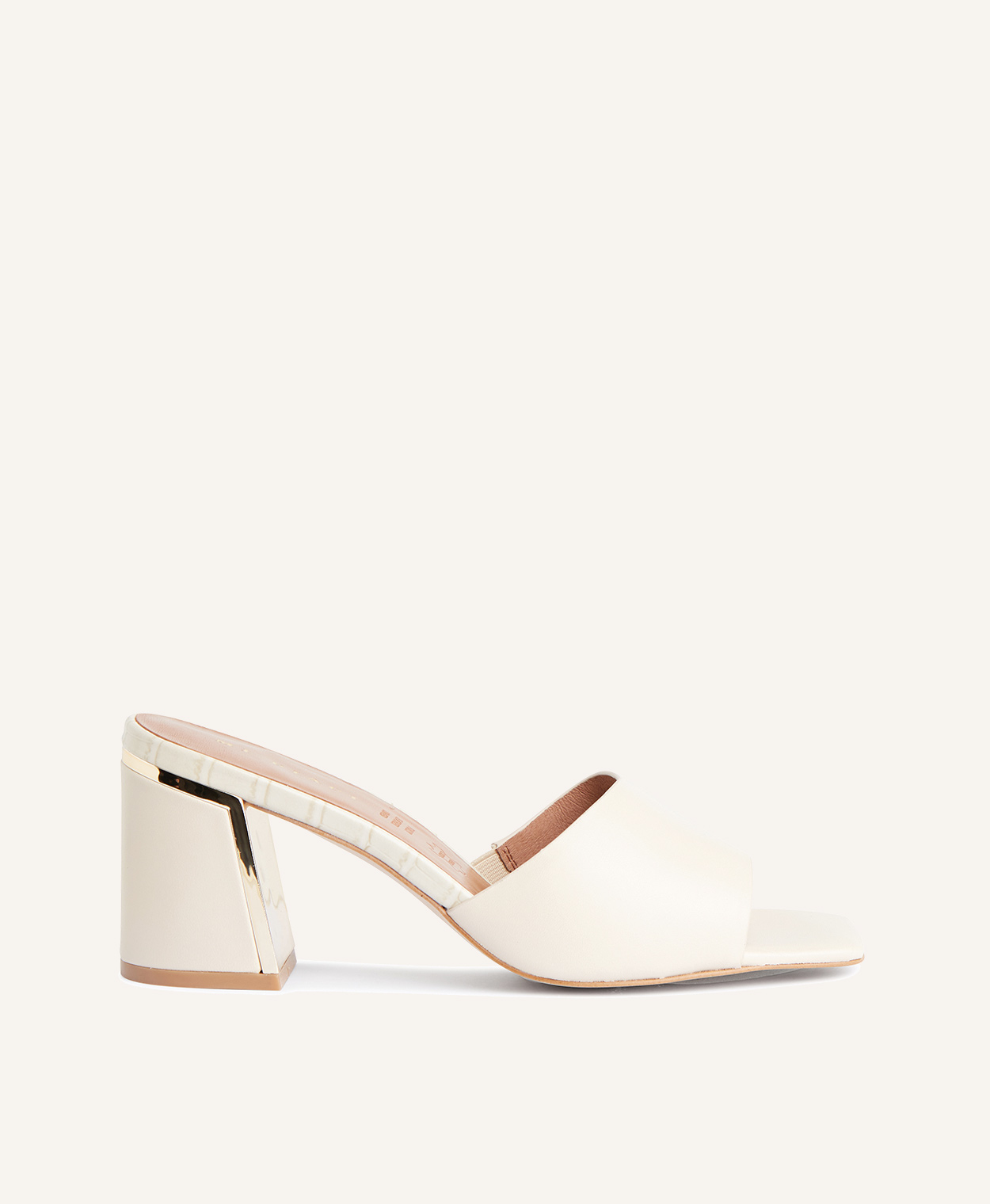 Cream mules sale