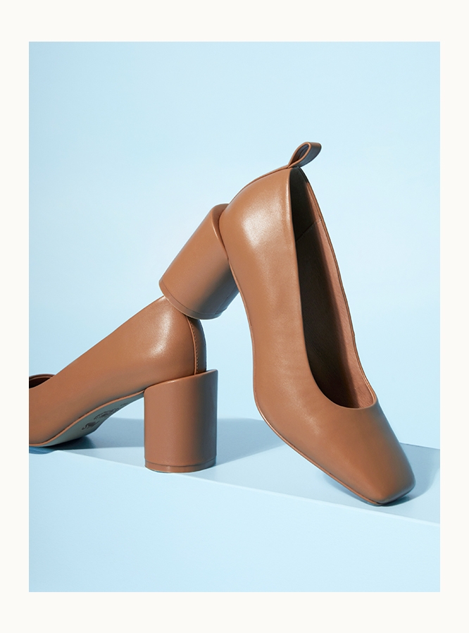 Shop Aida Pump in Camel