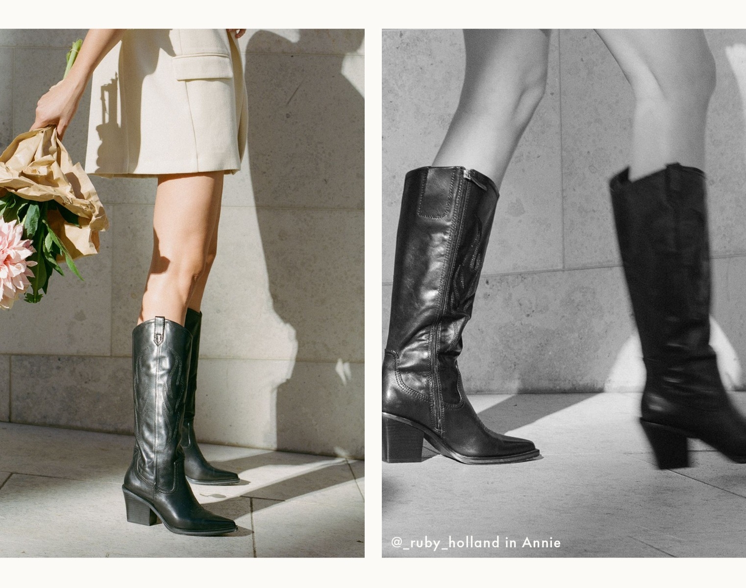 Shop Annie Western Cowboy Knee High Boot styled by Ruby Holland